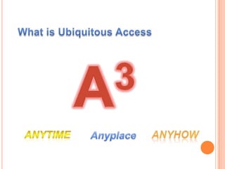 “Information at any time, any place, and in any form. Whether in the office, at home or virtually any place on earth.”