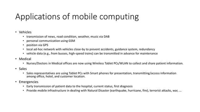 Mobile computing | PPT