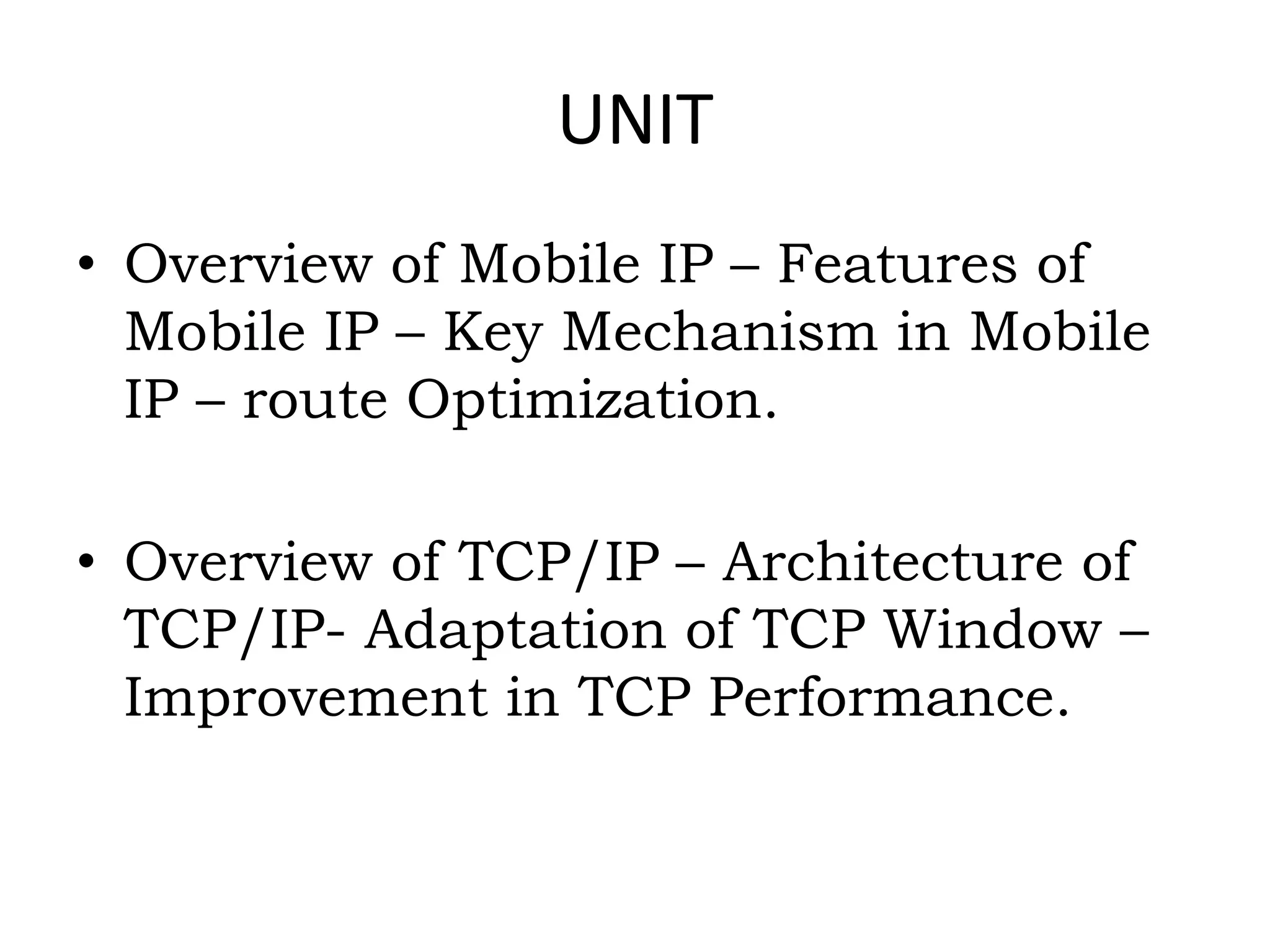 Mobile computing - SARASWATHI RAMALINGAM