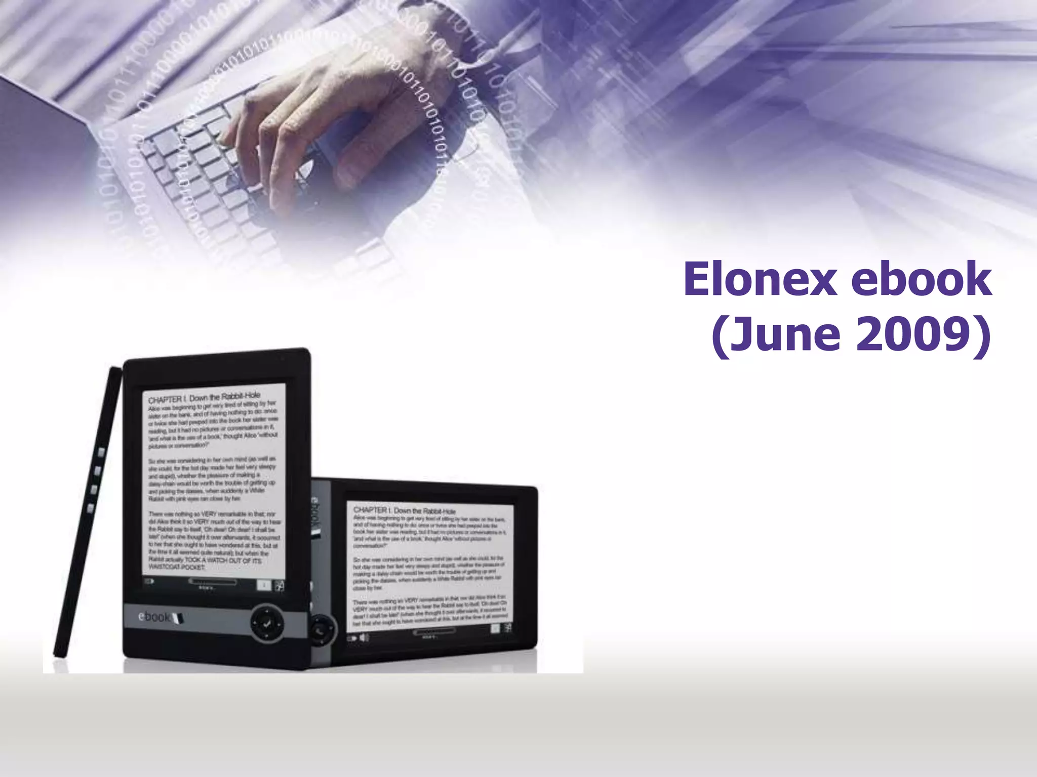 Elonex ebook(June 2009)