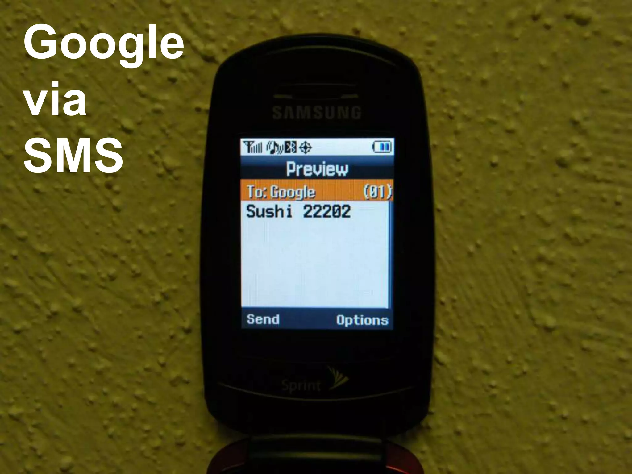 Googlevia SMS