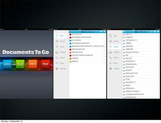 Monday, 9 September 13
 