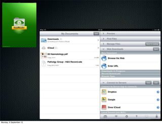 Monday, 9 September 13
 