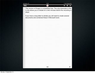 Monday, 9 September 13
 