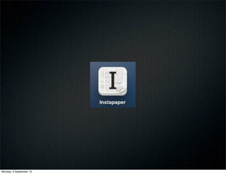 Monday, 9 September 13
 