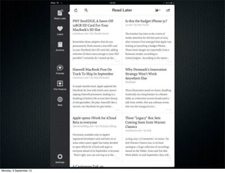 Monday, 9 September 13
 