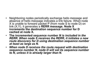 Rerr Mobile computing Mobile Adhoc Networks (MANETs) | PDF