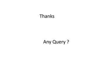 Thanks
Any Query ?
 