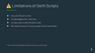 MobileConf 2021 Slides:  Let's build macOS CLI Utilities using Swift