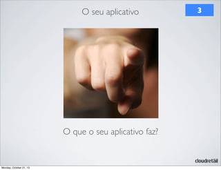 O seu aplicativo

O que o seu aplicativo faz?

Monday, October 21, 13

3

 