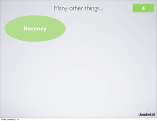 Many other things...
Recency

Friday, January 3, 14

4

 