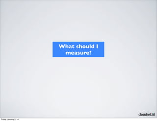 What should I
measure?

Friday, January 3, 14

 