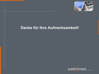 Danke für Ihre Aufmerksamkeit! 