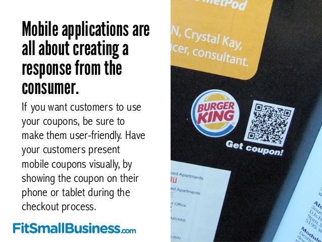Clickable discount coupons