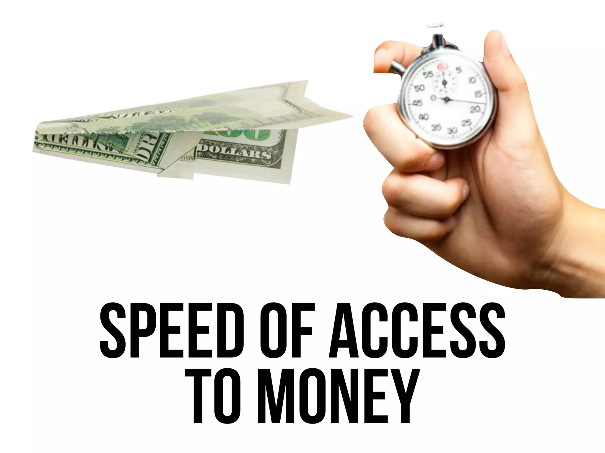 Speed of Access
to Money
 
