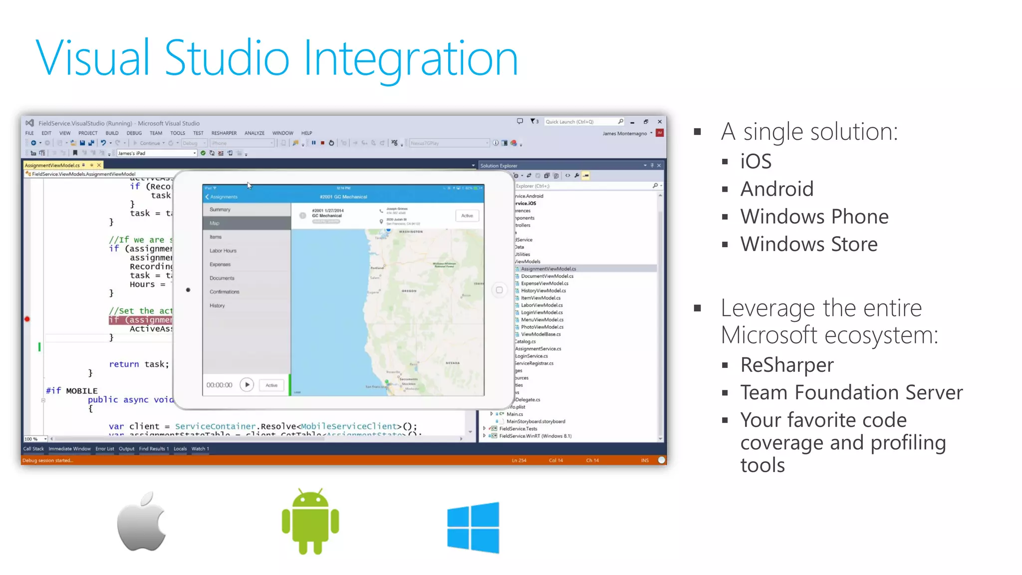 








Visual Studio Integration
 