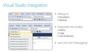 







Visual Studio Integration
 