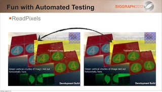 Fun with Automated Testing
                ReadPixels




Monday, August 13, 12
 