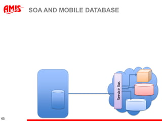 SOA AND MOBILE DATABASE




43                         Service Bus
 