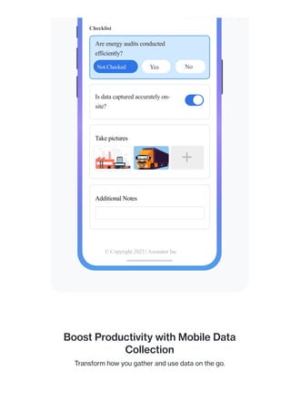 Efficient Mobile Data Collection App for streamlined operations. | PDF