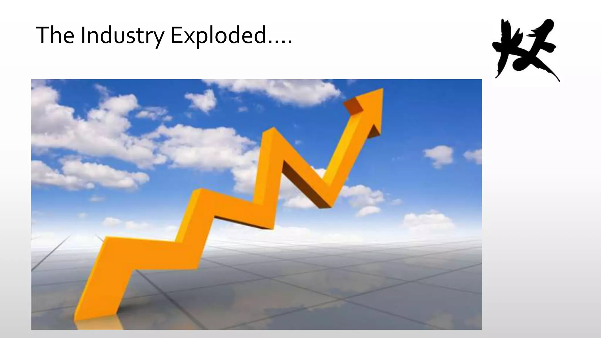 The Industry Exploded….

 