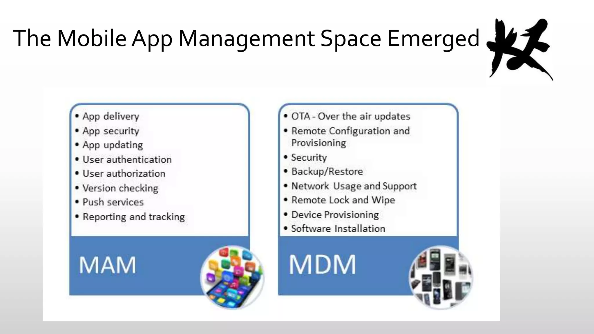 The Mobile App Management Space Emerged

 
