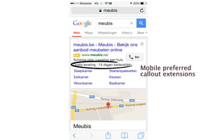 Mobile preferred 
callout extensions 
 