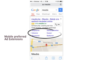 Mobile preferred 
Ad Extensions 
 