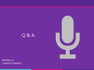 Q & A
@talant_a
Linked.in/talanta
 