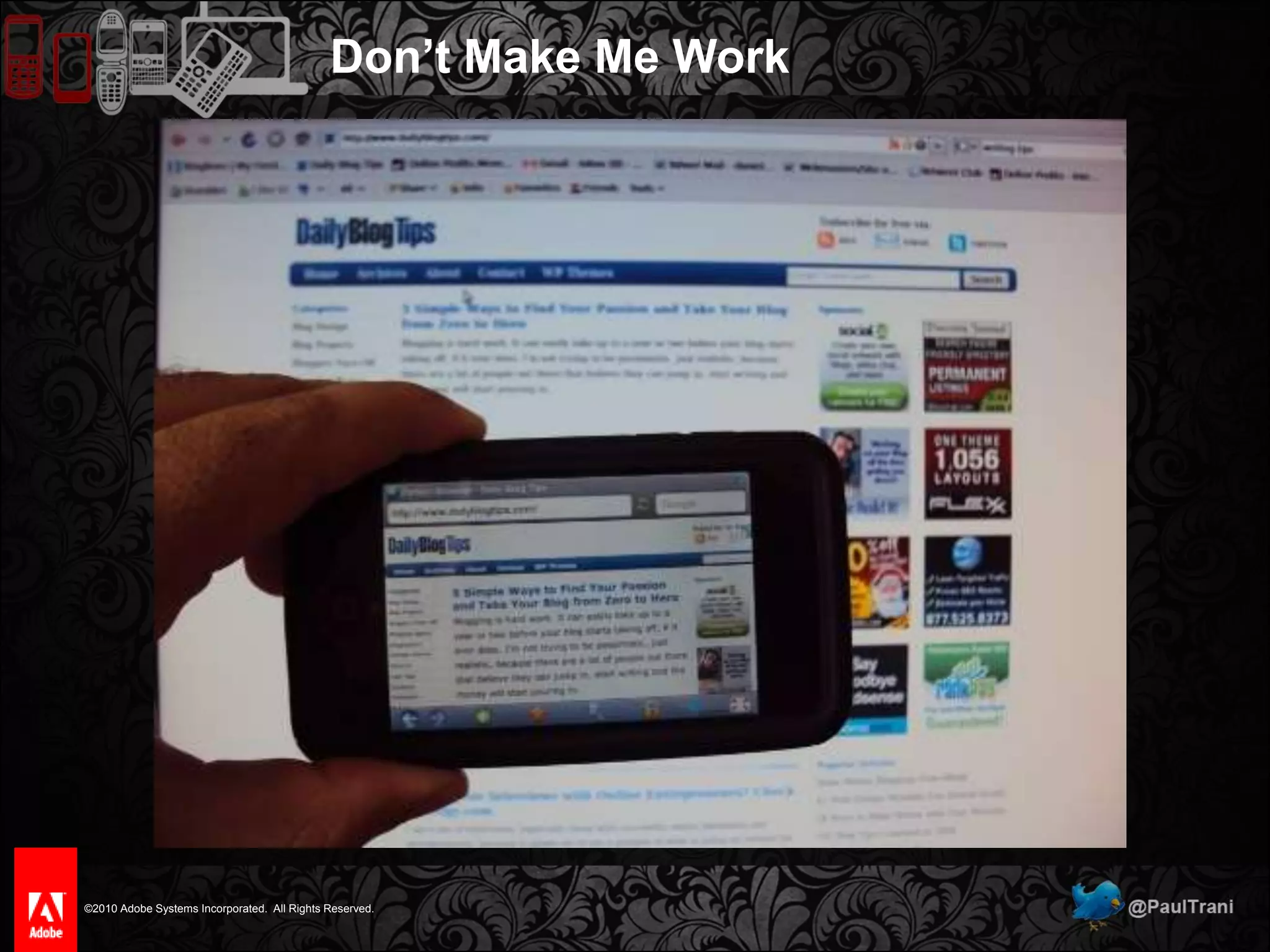 Most Common Mobile Design Mistakes1 of5