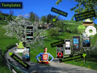 Templates
                       HTM
                             L5 P                                    oin
                                  ART
                                     Y!                   rea dy to j
                                                Not really 5 party...
                                                         ML
                                                 our HT




                            aM   ini
                       Oper



     sm
          ar                              ture phone
            tp                     fea
               ho
                  ne
 