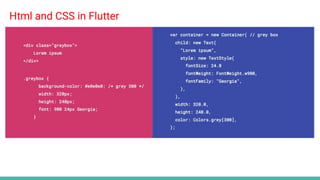 Mobile development with Flutter