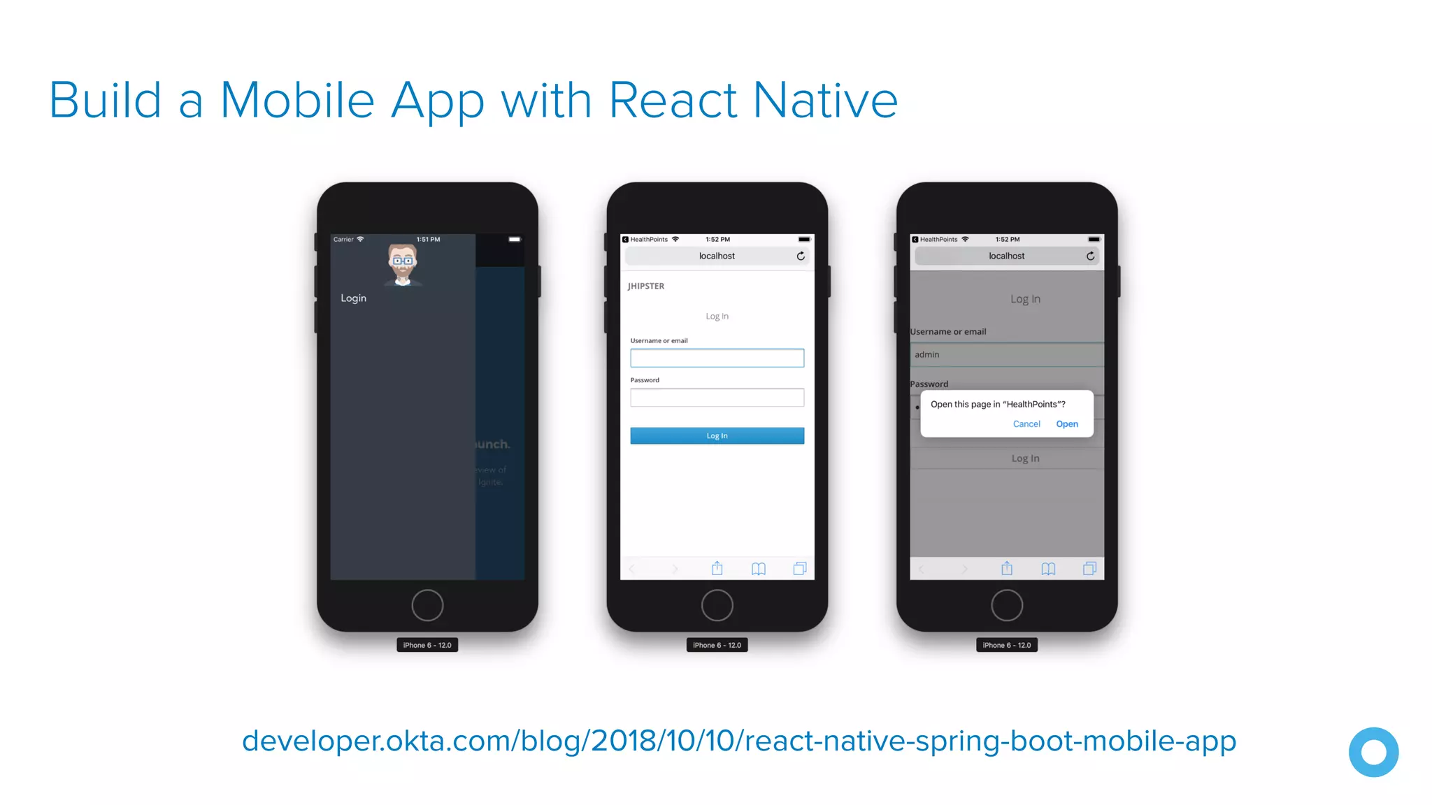 Build a Mobile App with React Native developer.okta.com/blog/2018/10/10/react-native-spring-boot-mobile-app 