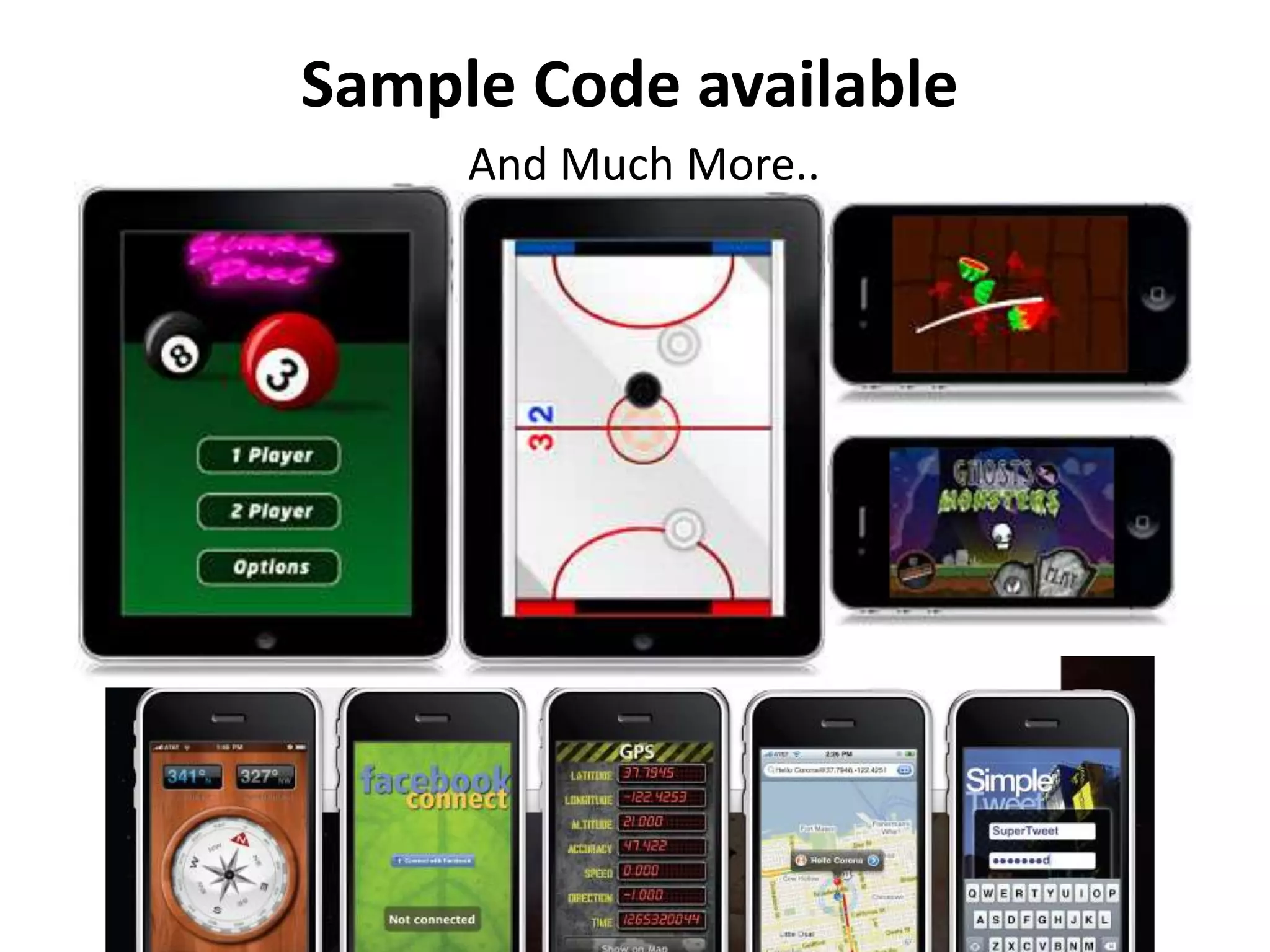 Sample Code availableAnd Much More..