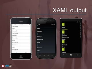 XAML output
 