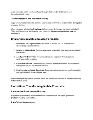 Mobile Device Forensics in Criminal Investigations: Challenges and ...