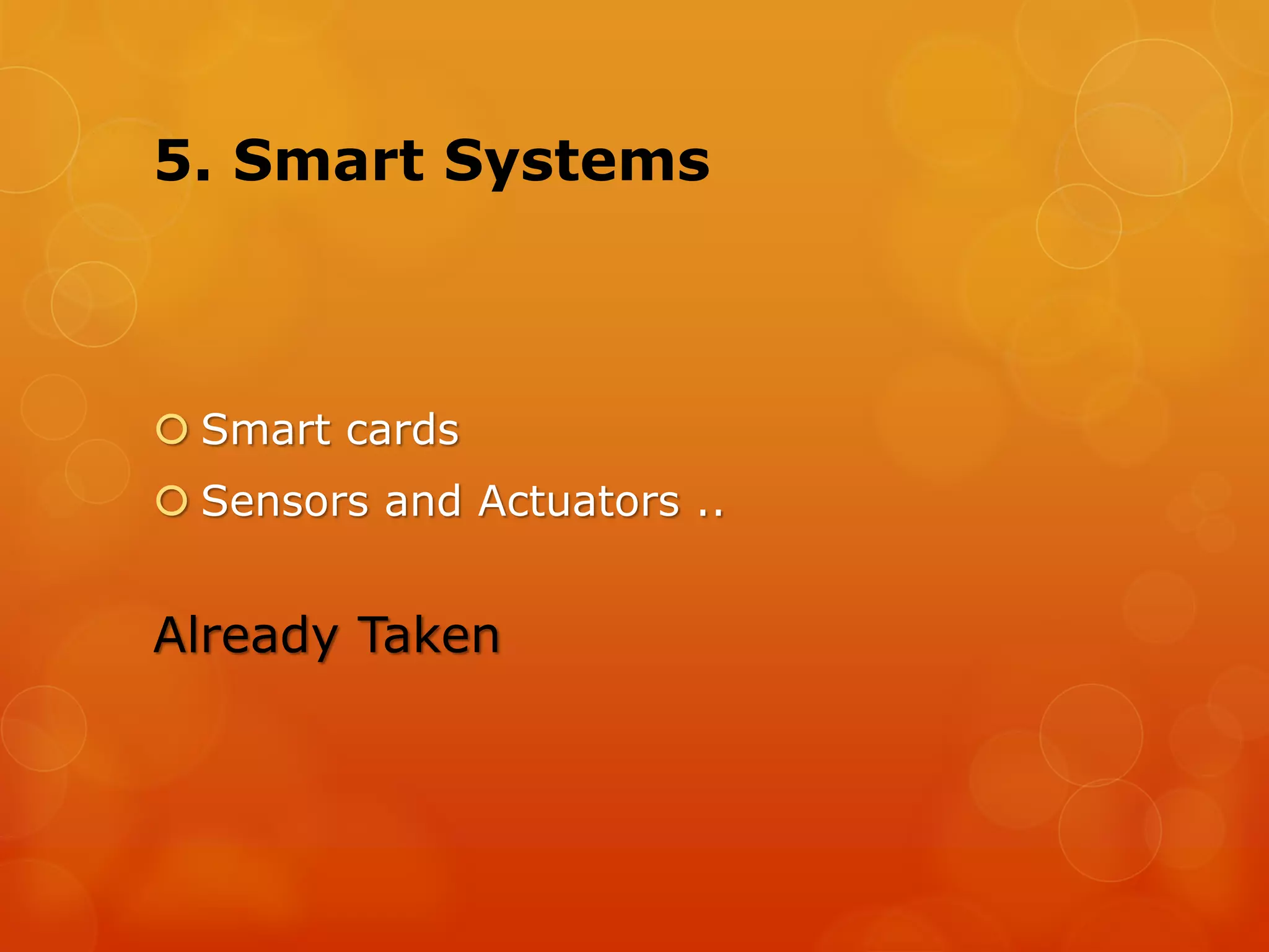 6. Mobility Constraints
 Non-availability of an access point or base station
 Infrastructural issues
 No base stations or Wi-Fi hotspots providing connectivity and
access to the Internet to sensors, labels, automotive systems,
RFID tags, and cell phones
 Use of different standards in different regions limits the
operability
 A GSM phone may not be operable in all continents hence
hampering global roaming for the user
 Some service providers may not be able to provide connectivity
in all parts of the country or in other continents, etc.
 