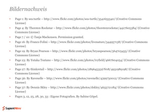 BildernachweisPage 1: By sea turtle – http://www.flickr.com/photos/sea-turtle/3541655540/ (Creative Commons License)