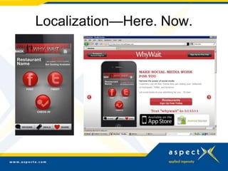 Localization—Here. Now.
 