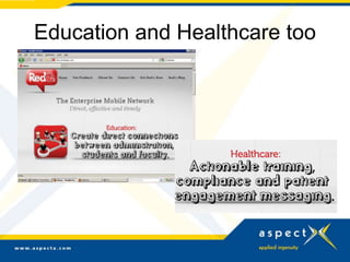 Education and Healthcare too
 