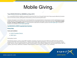 Mobile Giving.
 