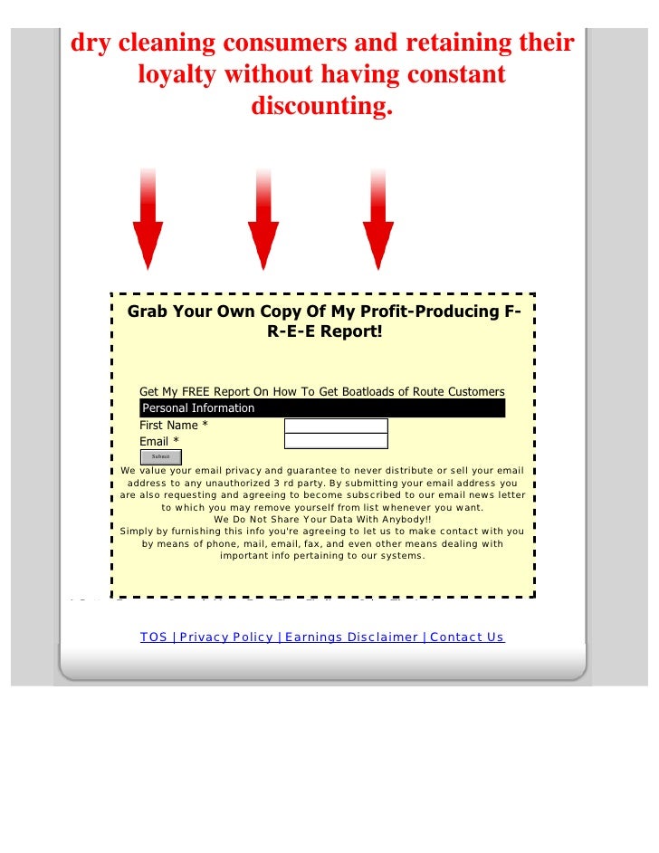 Mobile dry cleaning business