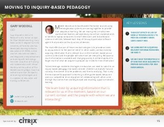 “
Moving to Inquiry-based Pedagogy
 
Gary Woodill
CEO

Gary Woodill is CEO of i5
Research and a senior analyst
for Float M...