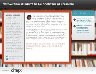 “
Empowering Students to Take Control of Learning

Wendy Drexler
Director, Online
Development

Wendy Drexler is the direct...