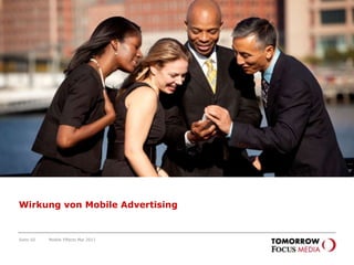 Abrufe der Focus Online App mit dem iPadim Tagesverlauf Seite 57Die FOCUS Online Tablet PC App wird vor allem zum Frühstück und zur Couchtime genutzt.Mobile Effects Mai 2011Starker Anstieg zur CouchtimeStarker Anstieg zur Morning Time bzw. Drive TimeLeichter Anstieg zur LunchtimeQuelle: Omniture, Mai 2011