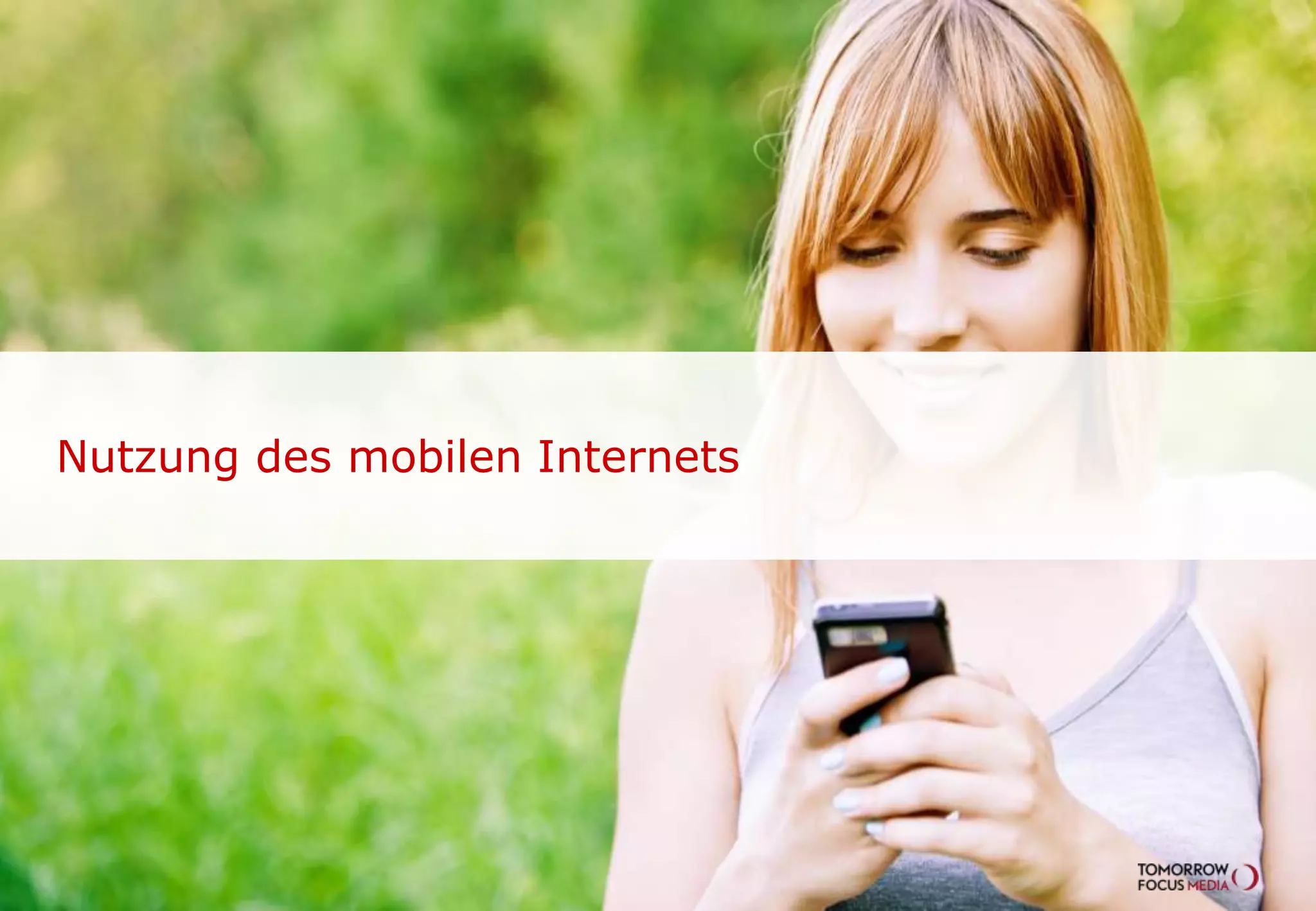 Nutzung des mobilen Internets
 
