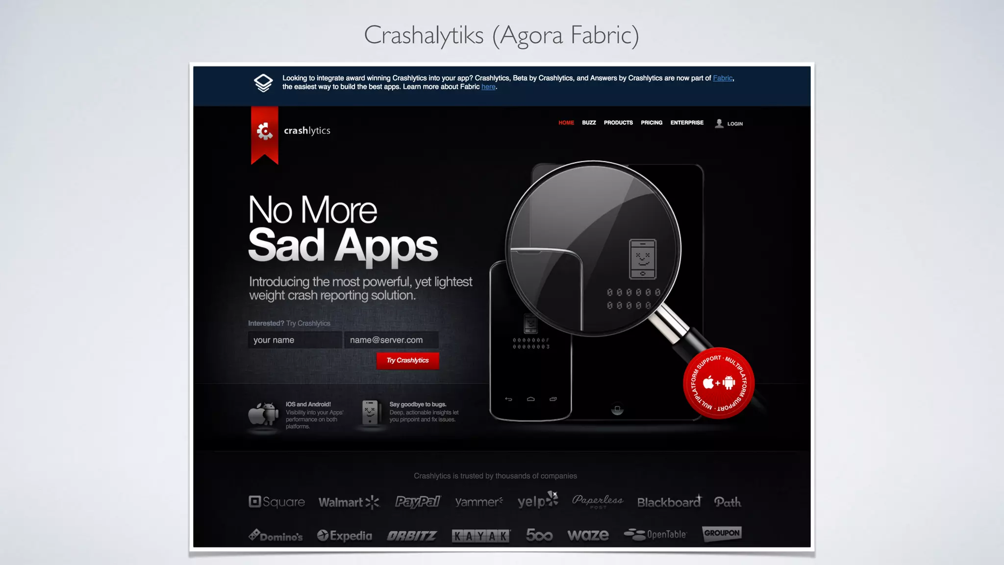 Crashalytiks (Agora Fabric)
 