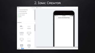 2. Ionic Creator
 