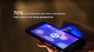 Proprietary + Confidential
70% of consumers said their smartphone
helps them to be more productive.
 